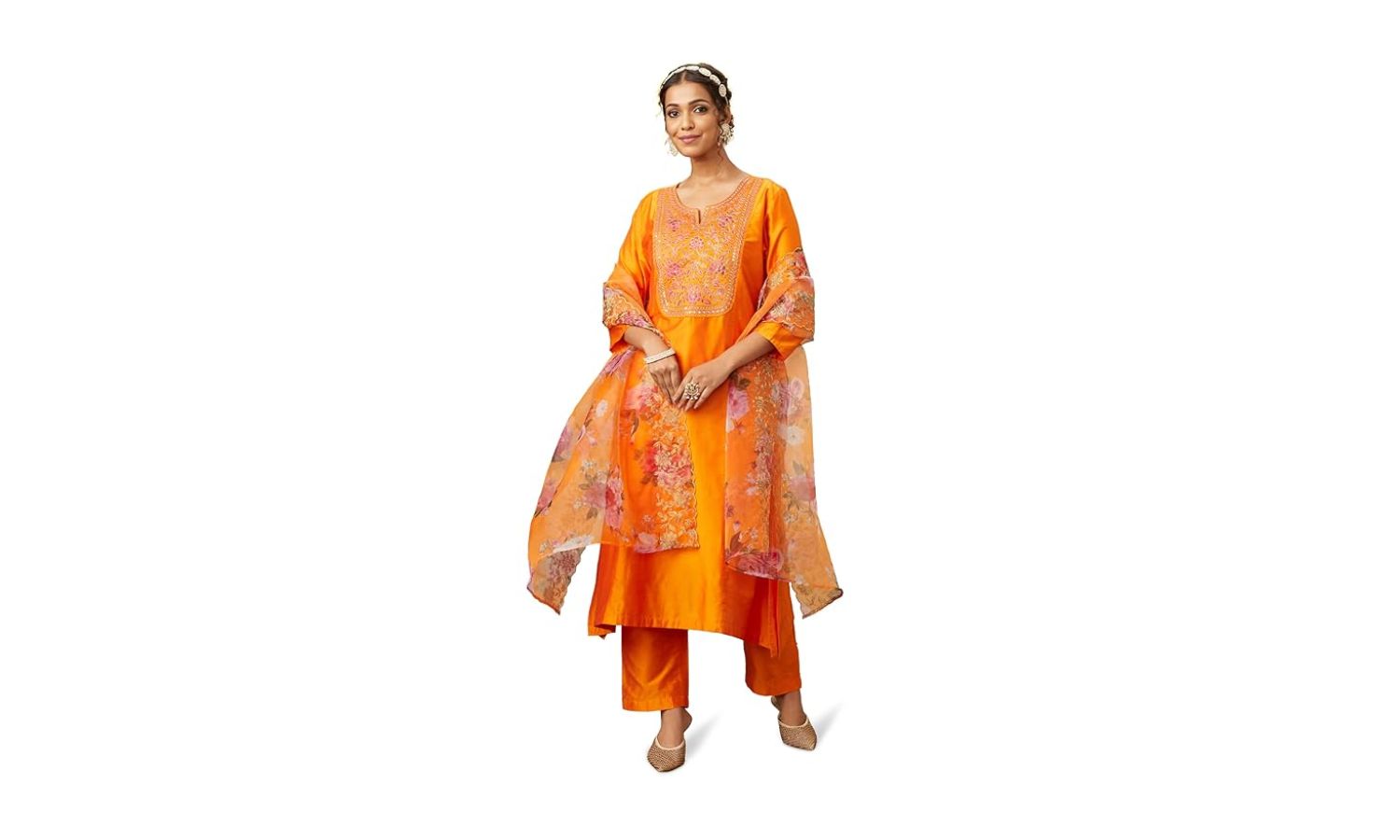 Unstitched Pure Cotton Salwar Suit Material Printed